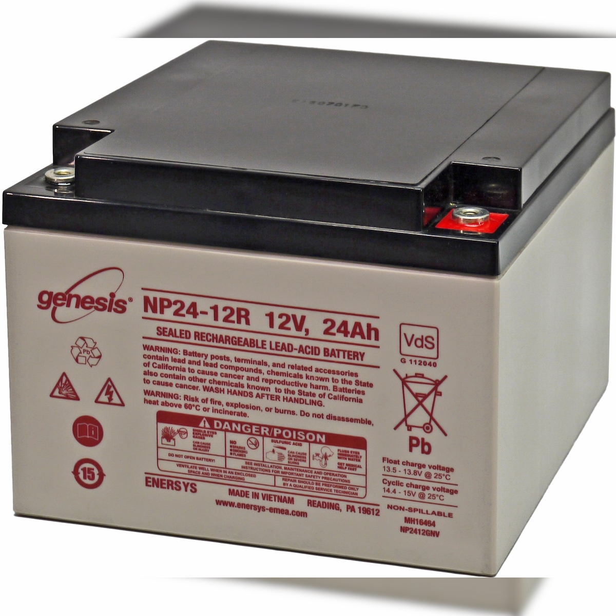 Hawker Genesis NP24-12 12V 24Ah M5 Innengewinde AGM Blei Akku Image