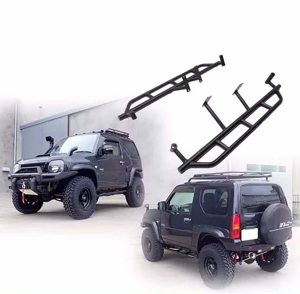 TELLIKA Heißer Verkauf Seite Schritt Stahl Trittbretter Sport Für Suzuki Jimny JB23 JB33 JB43 1998-2017 Zubehör Image