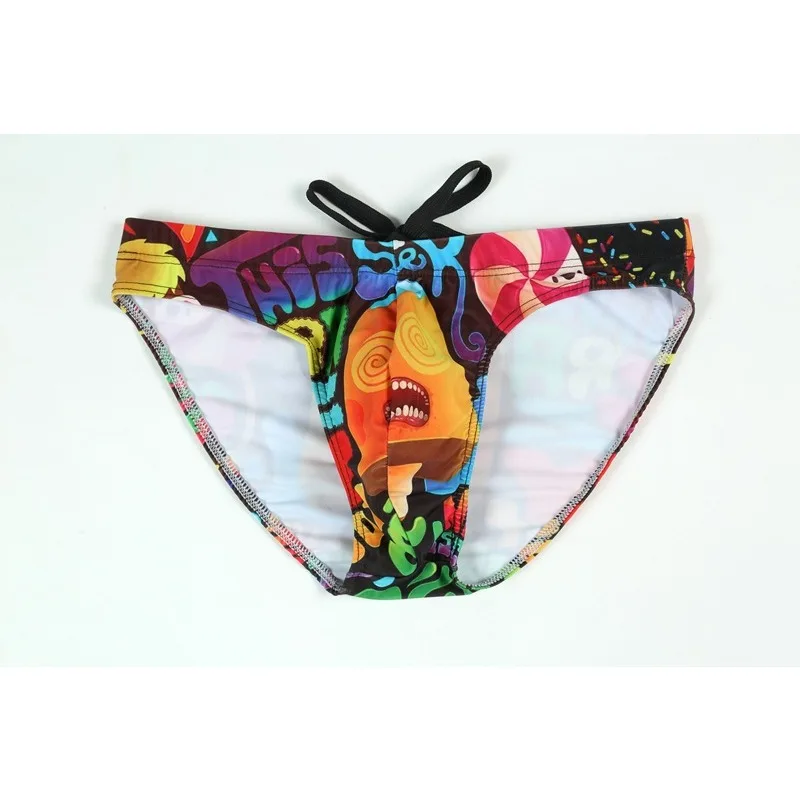 Neue Badehose Herren Badeanzug bedruckt Jugend Badehose Schwimmtraining Image