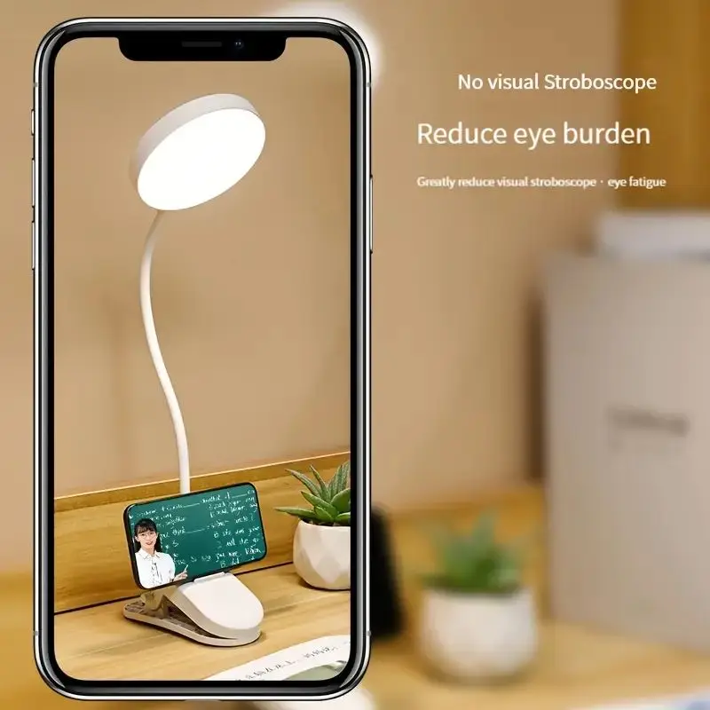 LED-Schreibtischlampe mit Touch-Steuerung – wiederaufladbare Leselampe mit Augenschutz, Schreibtischlampe für den Einsatz im Heimbüro für Studenten