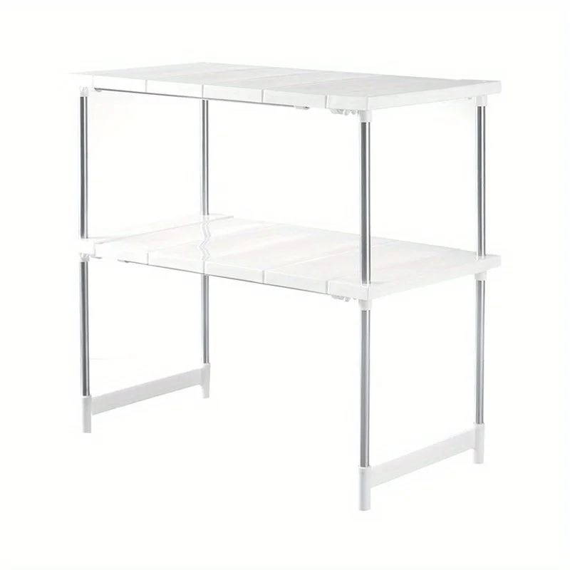 Regale für die Küchentheke, Schrank-Organizer und -Aufbewahrung, Aufbewahrungsregal für Speisekammer, Küchenschrank-Organizer, Weiß