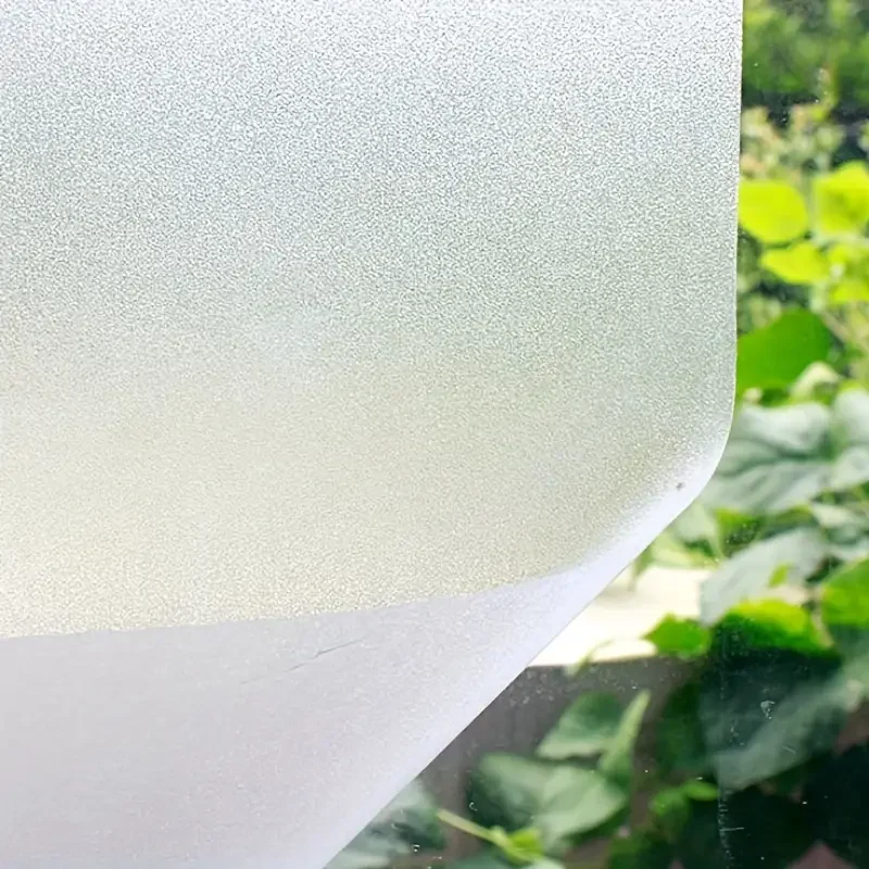 1 Rolle Sichtschutzfolie aus Milchglas mit elektrostatischer Adsorption, wasserdichte und antifouling-PVC-Aufkleber, dekorative Folie Image