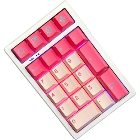 Hot Swap Numpad 21 Keys Mini Numpad Portable Keypad Bluetooth5.0/2.4G/Wired Number Pad Keyboard PBT Keycaps