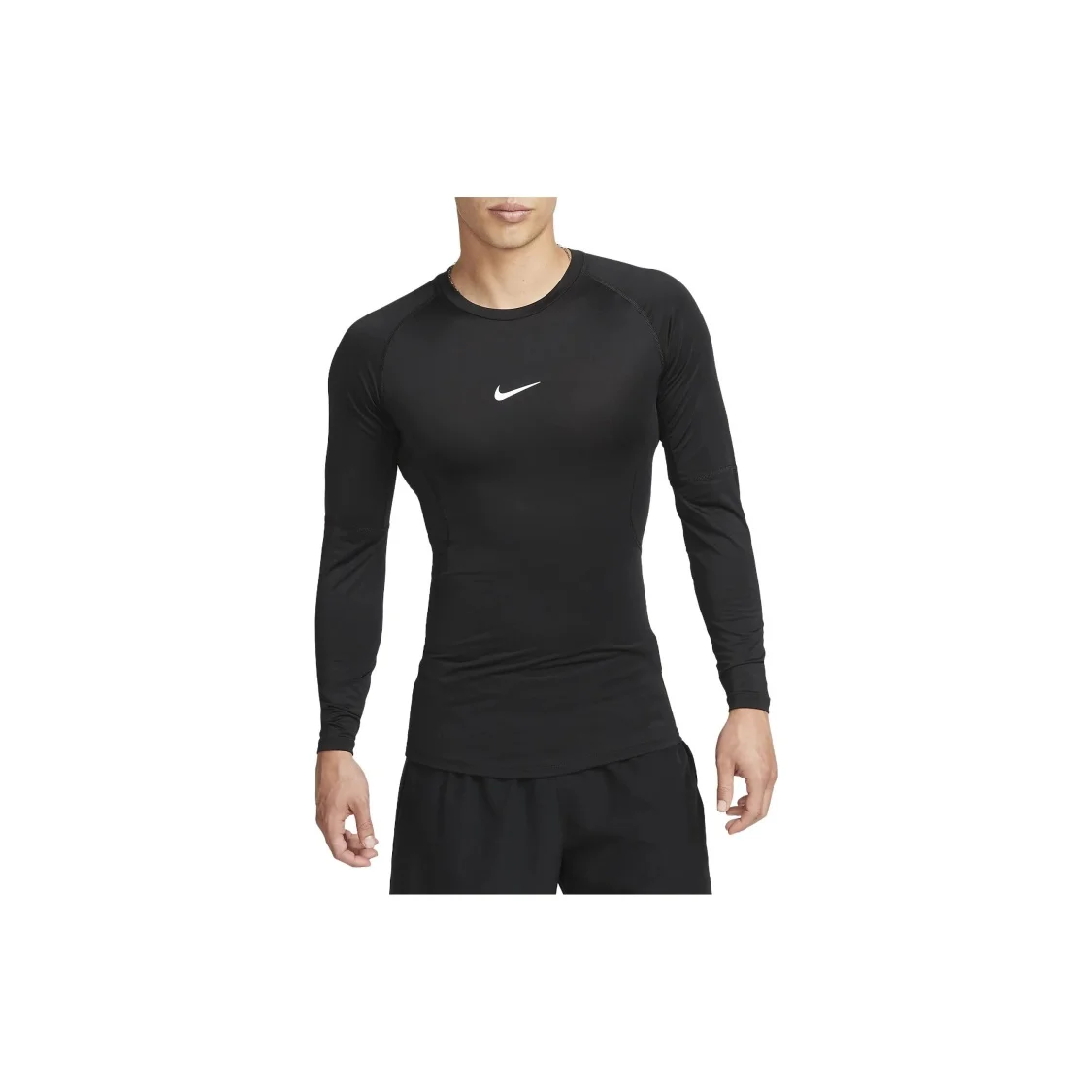 Nike officiel 2023 nouveau T-Shirt à manches longues et col rond pour hommes avec logo imprimé FB7920-010