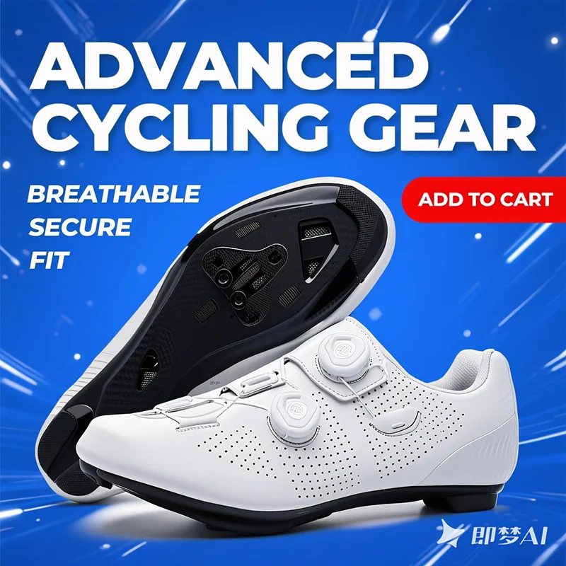 Speed Cycling Sneaker Herren Rennradschuhe Stollen Schuhe SPD Schuhe Radfahren Flache Pedalschuhe Herren Fahrrad Outdoor Schuhe Weiß