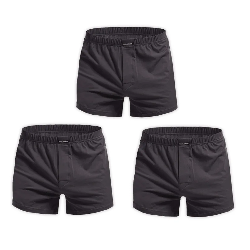 3PCS männer sommer lose hause hosen männer unterwäsche flache briefs hause pyjamas shorts bequeme boxer Arlo hosen Image