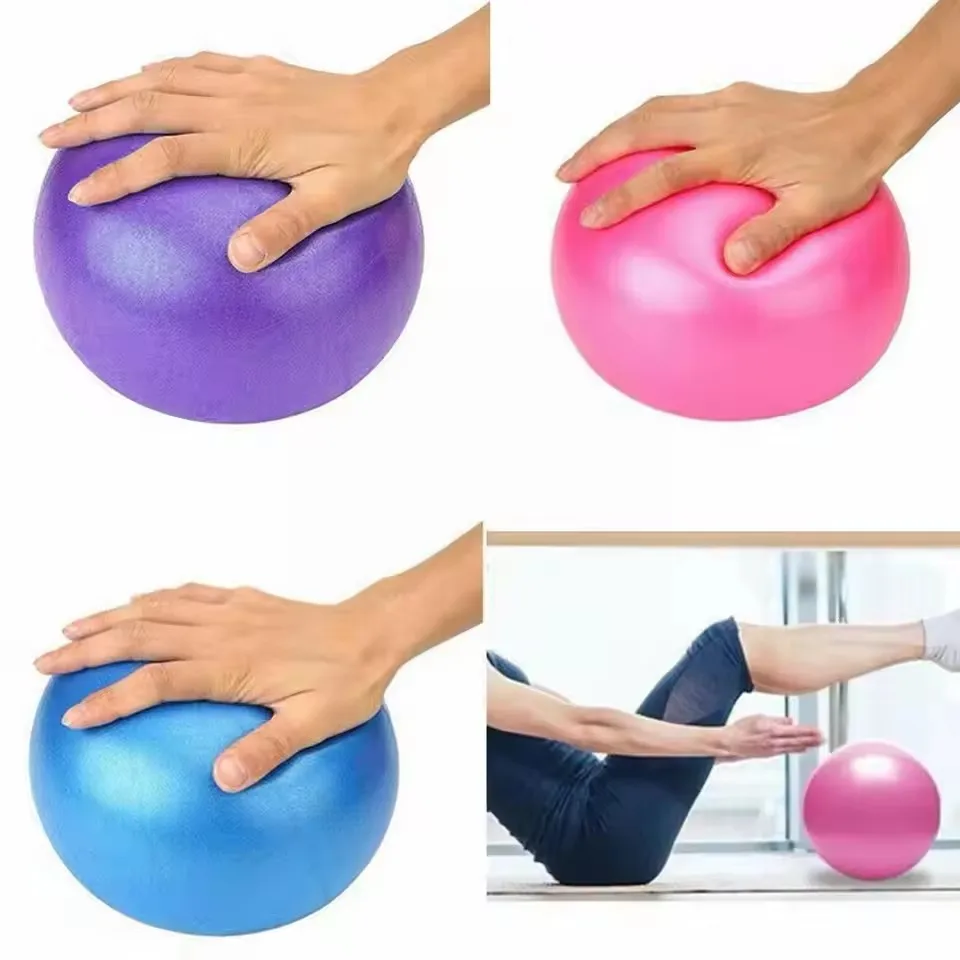 25cm Yoga Ball Explosion-proof Frosted Mini Pilates Fitness Ball Ball Yoga Small Hip Ball Straw Ball Fitness Yoga Ball