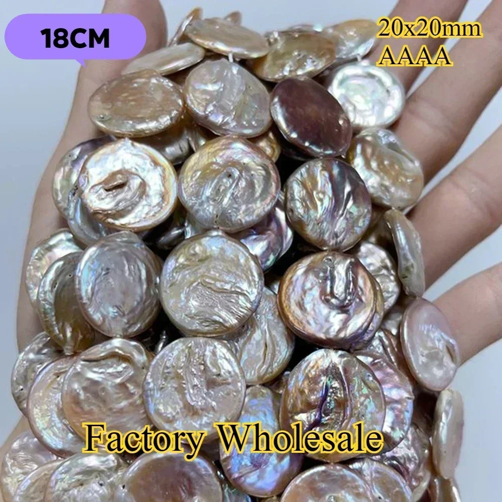 20x20mm 4A 18cm Atemberaubendes Lila Barock Rundes Großes Armband Isolierte Lose Perlen Schmuck Machen DIY Halskette Armband Zubehör Image