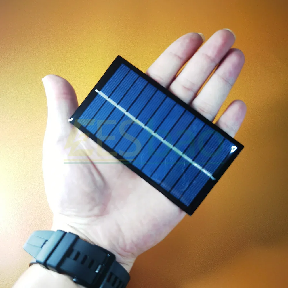Ladung 3,7 V 4,2 V lithium-batterie Solar Panel 6V 100MA 1W Mini Solar System DIY Für Spielzeug batterie Ladegeräte Tragbare Solarzelle EESB Image