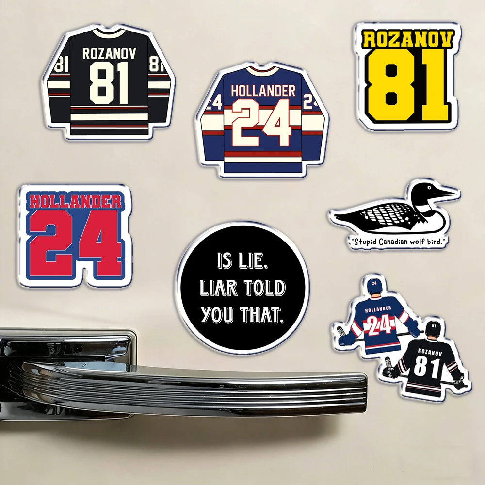 Hot TV Beheizte Rivalry Acryl-Kühlschrankmagnete 81 24. Jersey-Kühlschrankaufkleber für Küchentüren, Auto, Heimdekoration, einzigartige Geschenke Image