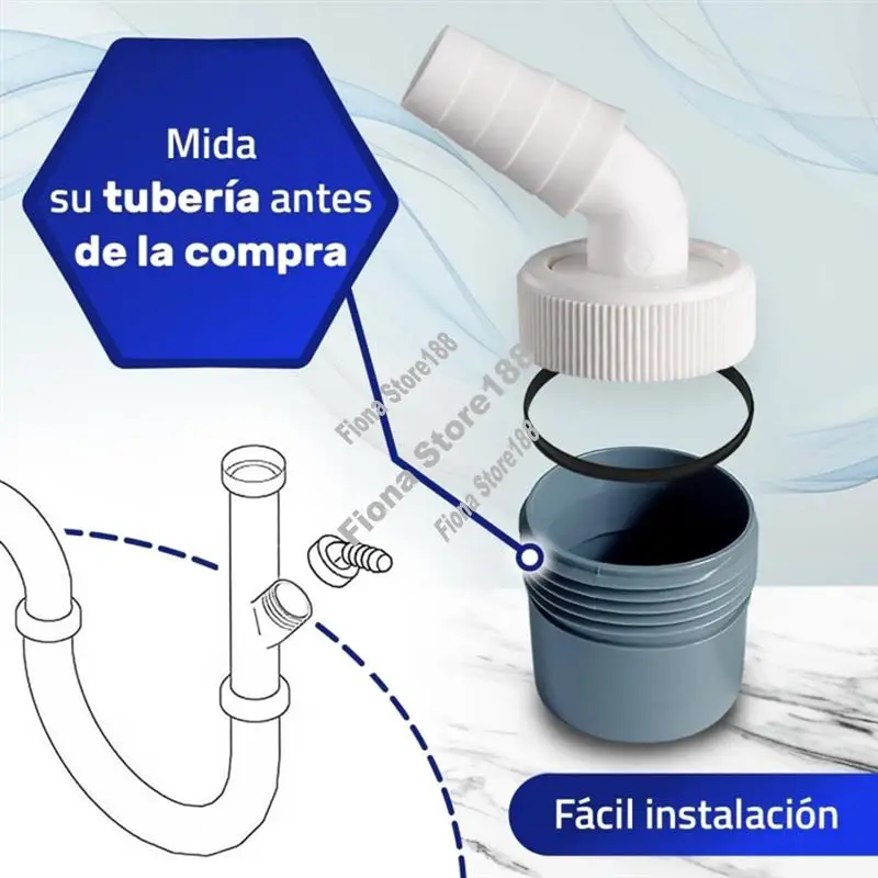 Adaptateur de vidange pour Machine à laver, diamètre du tuyau 40MM, pince en PVC pour lave-vaisselle pour gros appareils électroménagers