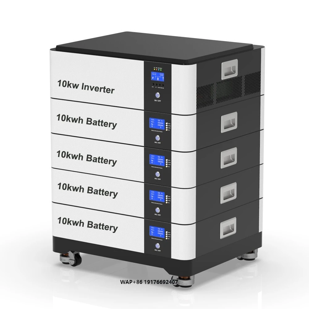 Hybrid-PV-Energiespeichersystem 10 kW bis 50 kWH Lithium-Ionen-LiFePO4-Batterie mit Solarwechselrichter 10 kW 12 kW All-in-One-Hausbatterie Image