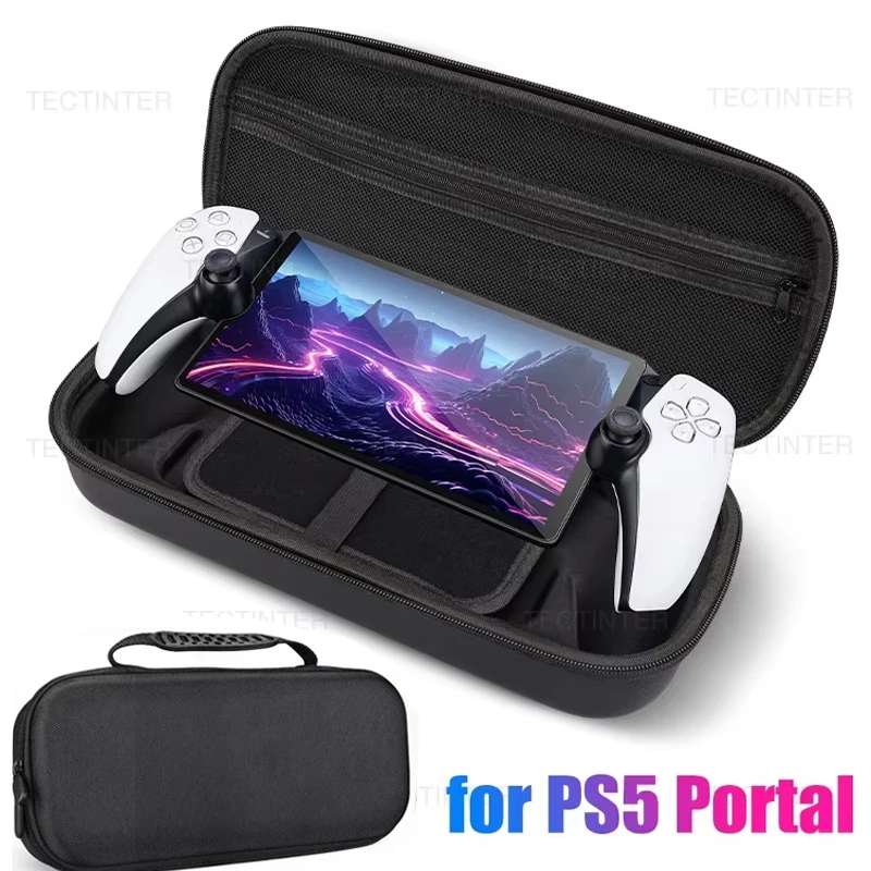 Für PS5 Portal Handheld Spielkonsole Zubehör Tragbare Tasche Fall EVA Hard Carry Lagerung Tasche Für Sony PlayStation 5 Portal Image
