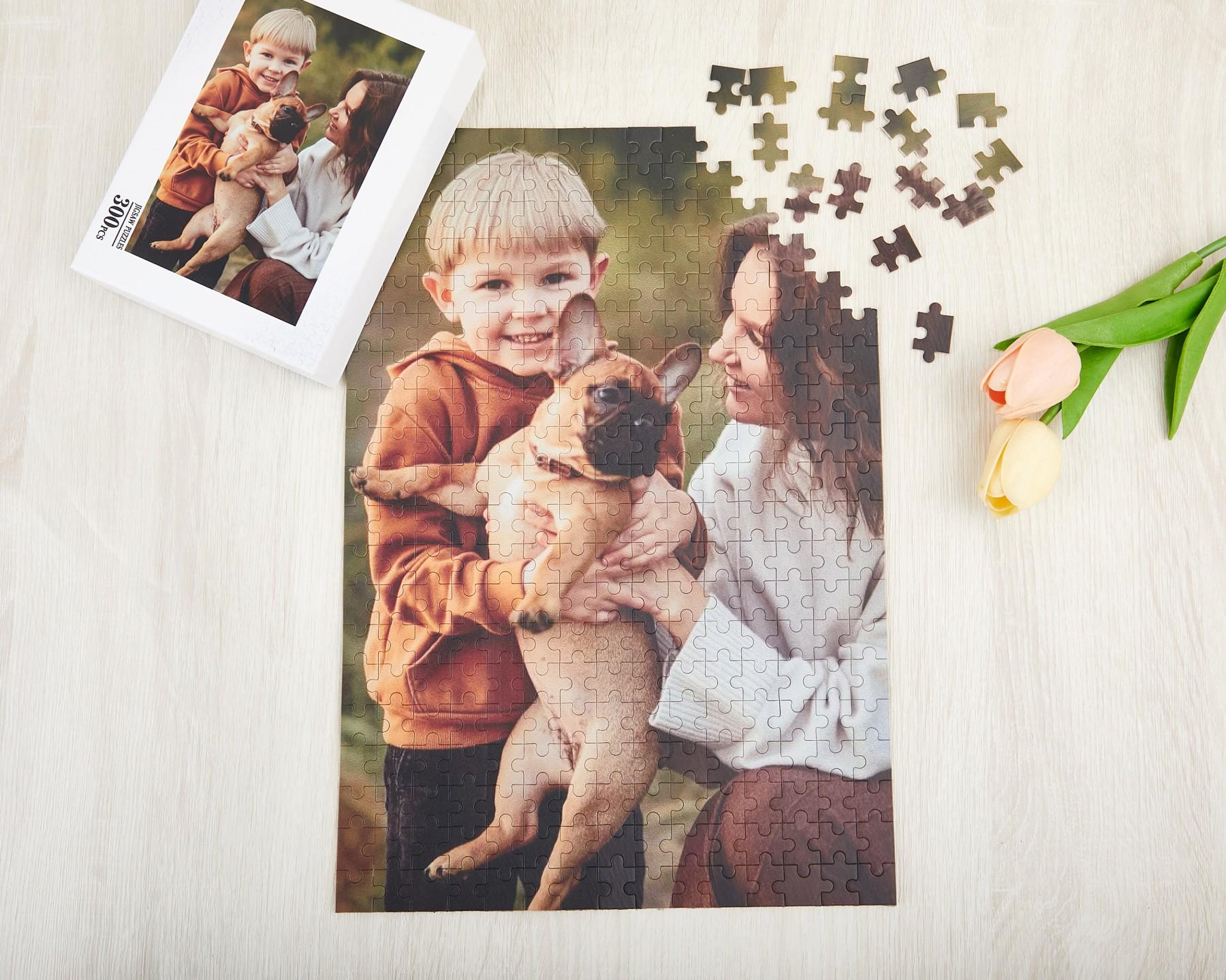 Immagine puzzle personalizzata per la famiglia, puzzle personalizzato con la tua foto, puzzle da 25-1000 pezzi, regalo per i membri della famiglia, re