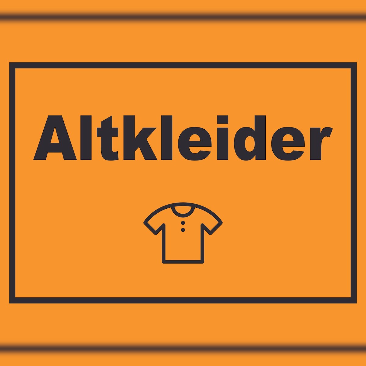 HB-Druck Altkleider Mülltrennung Schild Text Symbol Shirt Hemd Hose waagerecht A2 (420x594mm) Image