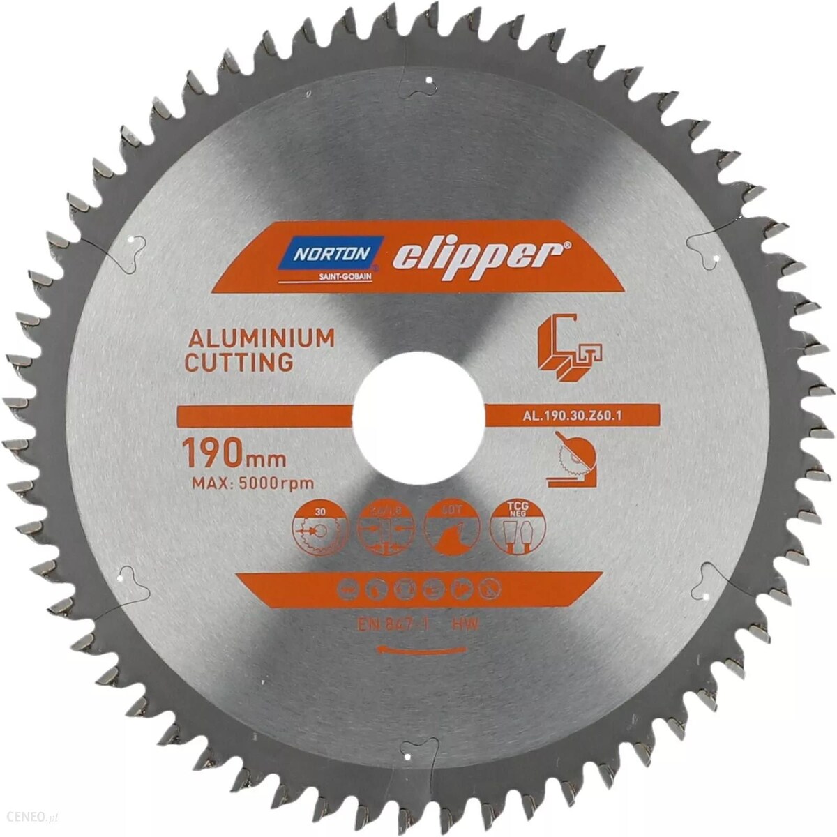 Norton Clipper Kreissägeblatt Holz / Verbundwerkstoffe 190x30 48Z Image