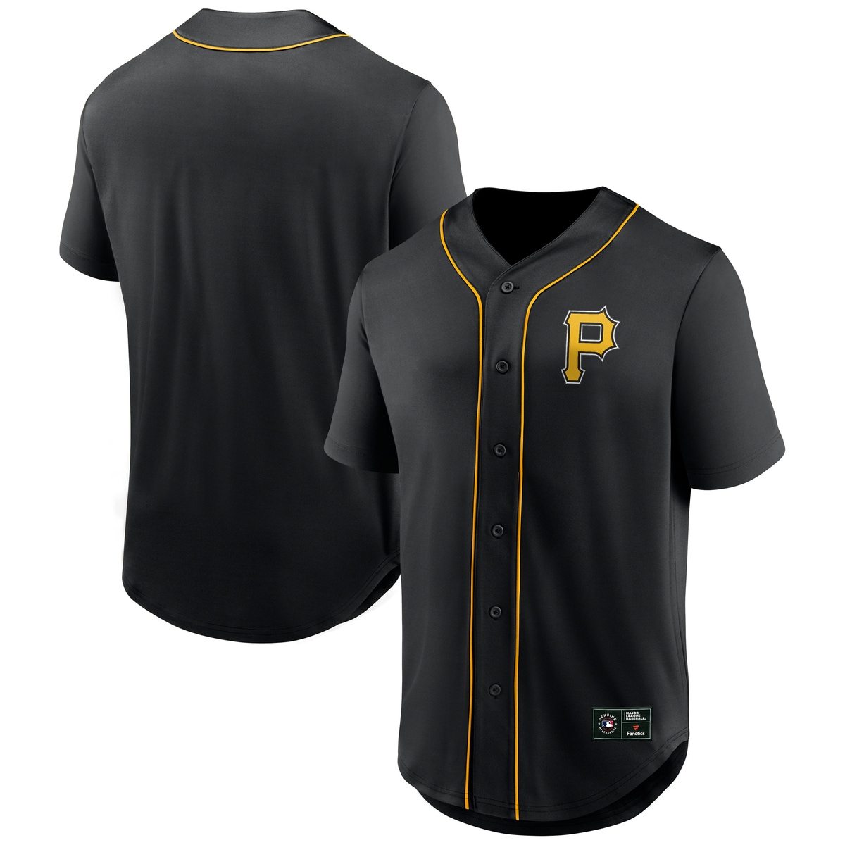 Footballtrikot FANATICS "Fanatics Trikot Pittsburgh Pirates Core Foundation", Herren, Gr. XL, schwarz, 100% Polyester, Trikots