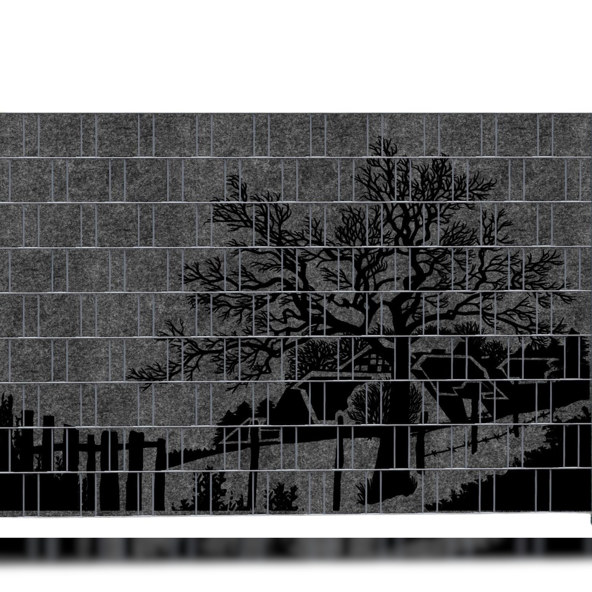 zaun|zu® Sichtschutz COUNTRY 1 - Bedruckter Sichtschutz 2,5m x 1,8m Image