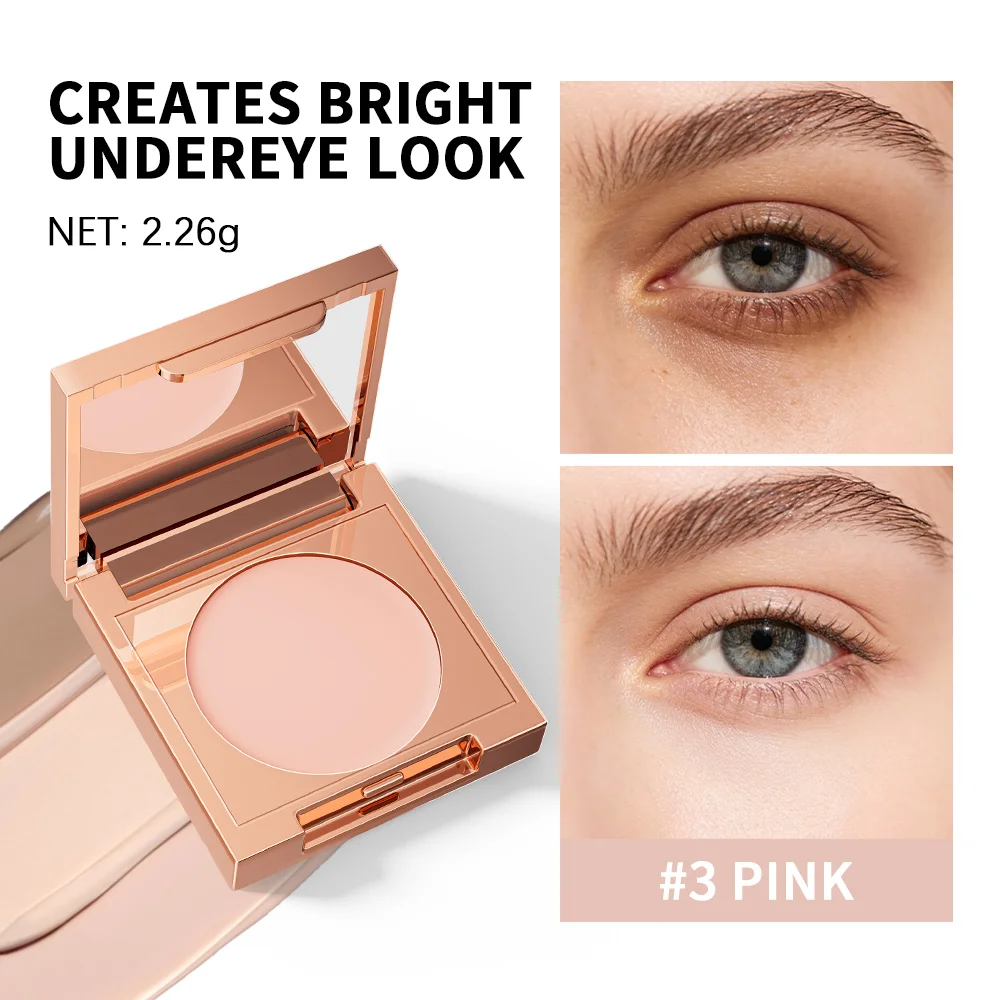 CC Full Coverage Undereye Color Corrector Matte Waterproof Nourishing Full Coverage Pressed Powder Foundation mit Puff-Make-up Image