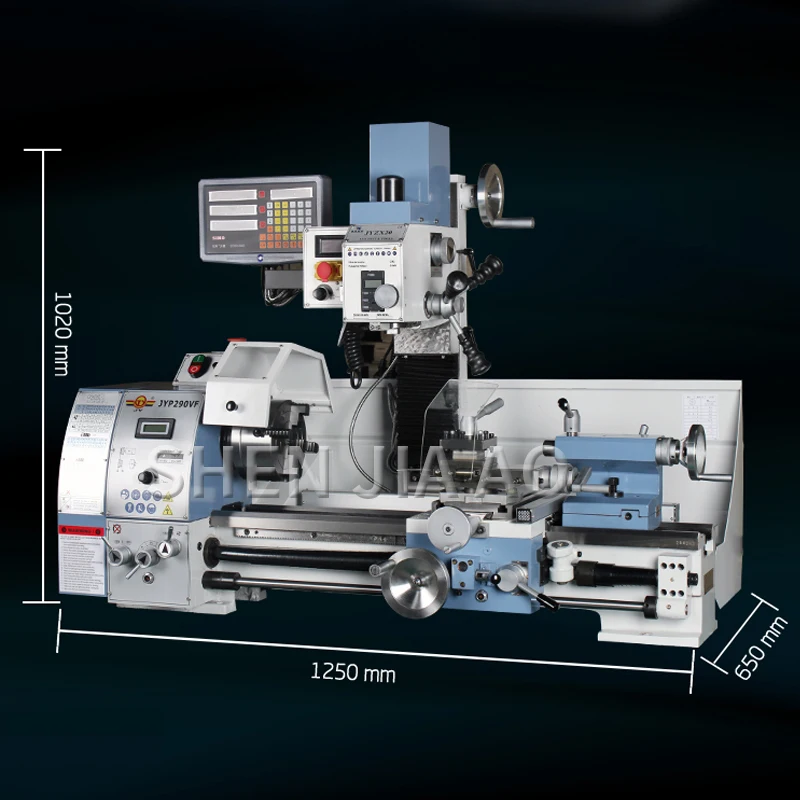 Brandneue JYP290VF Multifunktions-Haushaltsdrehmaschine kleine Drehmaschine Bohrgerät Bohr- und Fräsmaschine Metallfräsmaschine Image