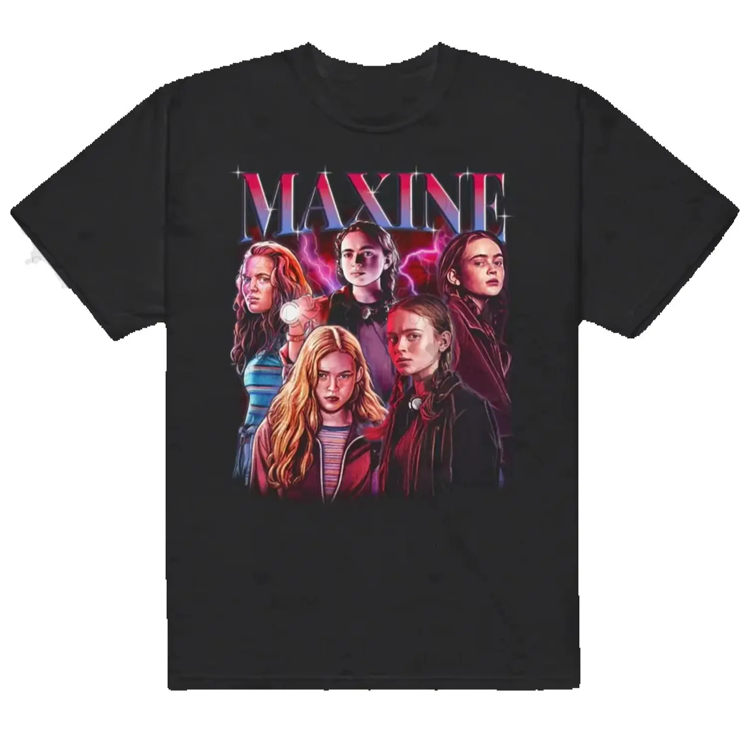 Kinder-T-Shirt S-Stranger T-Things Eleven Maxine T-Shirt aus Baumwolle, kurzärmelig, modisch, für den täglichen Gebrauch, schnelle Lieferung Image