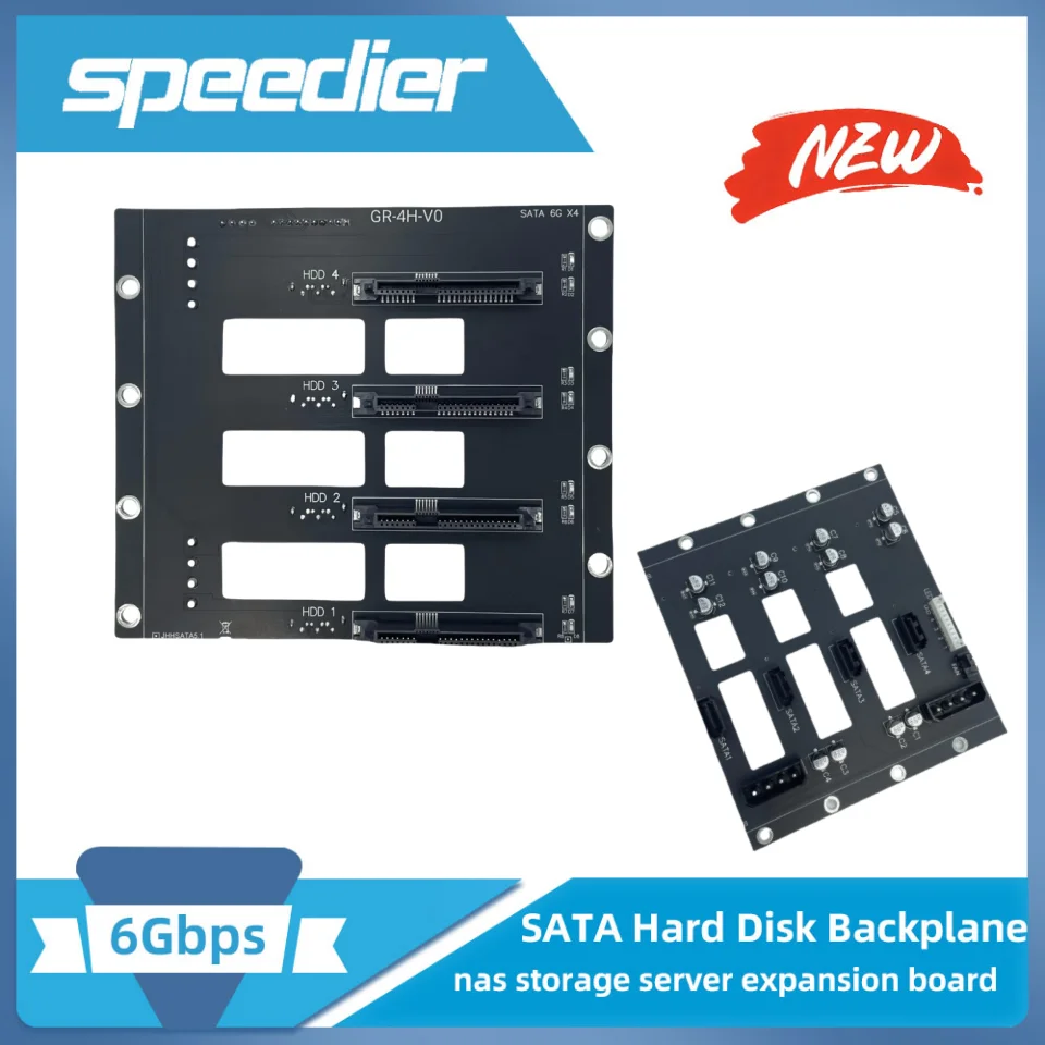 4 Bays SATA Festplatte Backplane Sata 6G Große 4-Power NAS Chassis Adapter Speicher Server Erweiterungsplatine