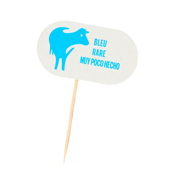 MONOUSO - Zahnstocher Marker Zu Wenig Gemacht 8 cm (100 Stück) Image