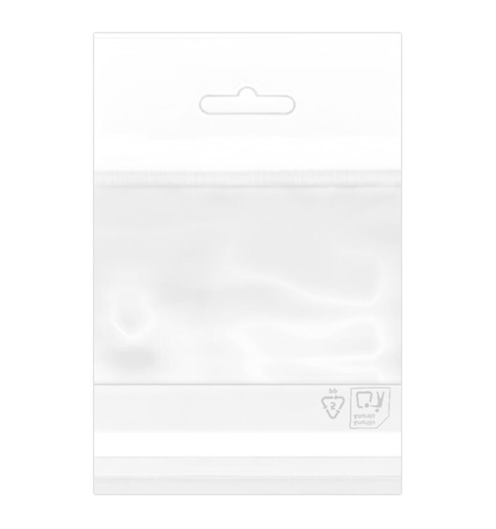 MONOUSO - Flachbeutel BOPP Falte Klebstoff mit Euro-Loch 8x12cm G160 (1.000 Stück) Image