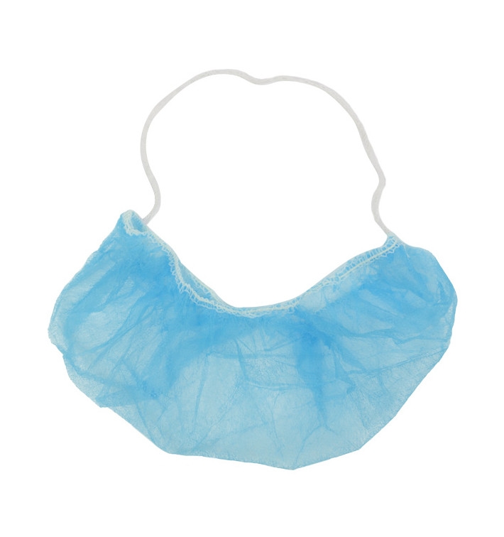 MONOUSO - Bart Abdeckungen Polypropylen Blau (100 Stück) Image