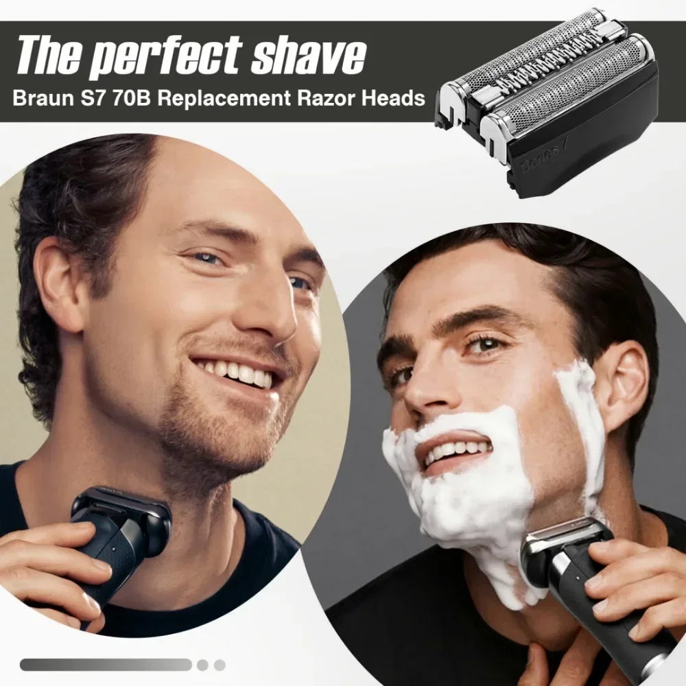 2025 Ersatzscherkopf 70B 70S Serie 7 für Elektrorasierer für 790, 799, 750CC, 760CC, 790CC, 9565, 720CC, 730CC, 735S usw. – Top-Qualität Image