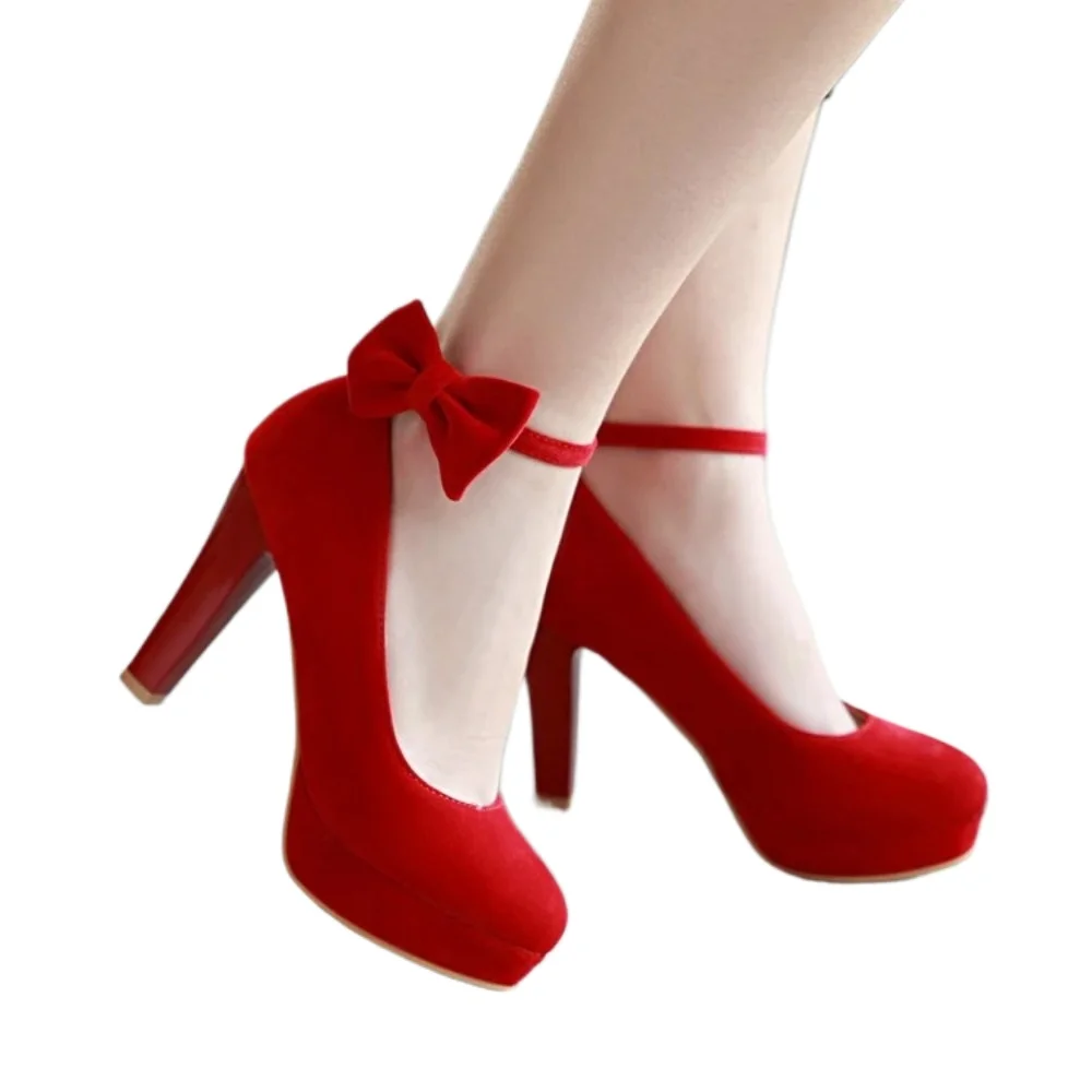 QPLYXCO Große Größe 31-47 Runde Kappe Super High Heels 9,5 cm Schuhe Plattform Frauen Sexy Schuhe Mode Pumpen party Hochzeit 1-3