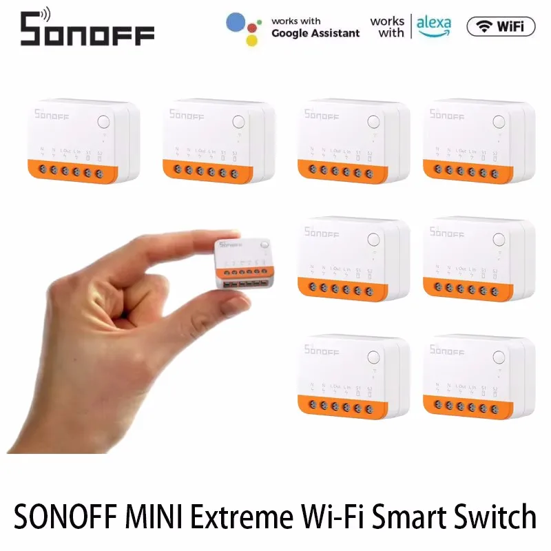 SONOFF Mini R4 Smart Zigbee/Wifi Schalter Zwei-Wege-Steuerung Smart Home Funktioniert mit Alexa Google Home Yandex Alice Smartthi Image