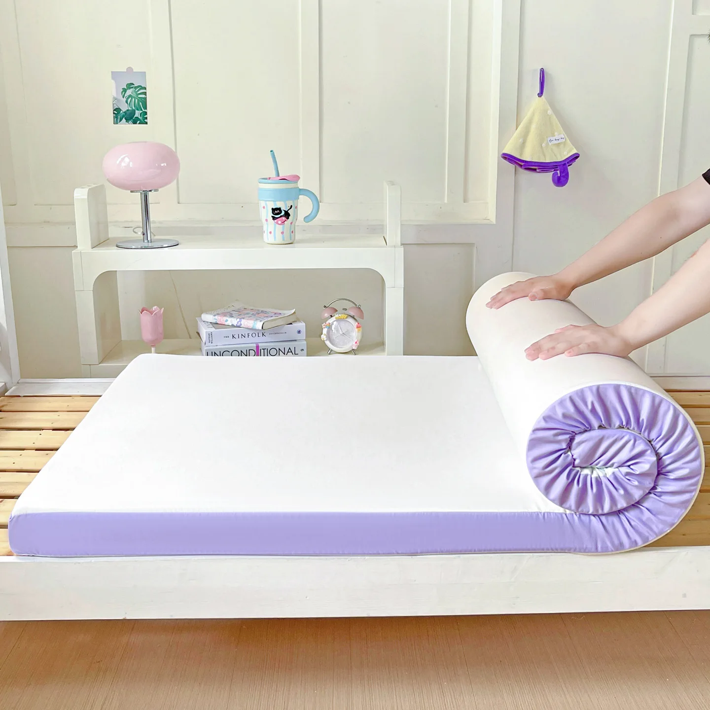 Memory Foam Matratze Kissen Schlafzimmer Schwammmatratze für Studentenwohnheim Einzelbett Image