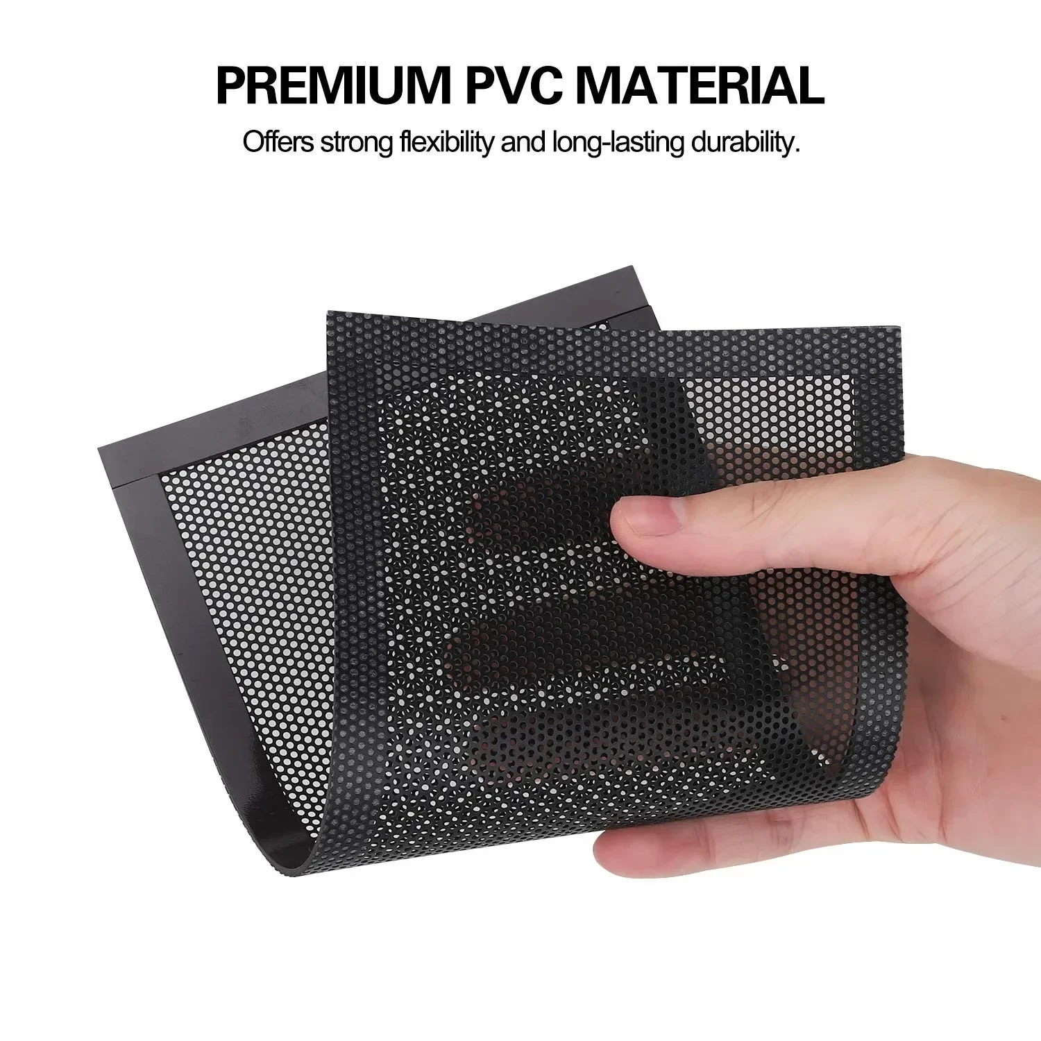 1 stücke Chassis Magnetische Staub Filter 12x12 12x24 cm PVC Mesh Magnetische Luftfilter Kopfhörer Lautsprecher computer Staub Abdeckung Zubehör Image
