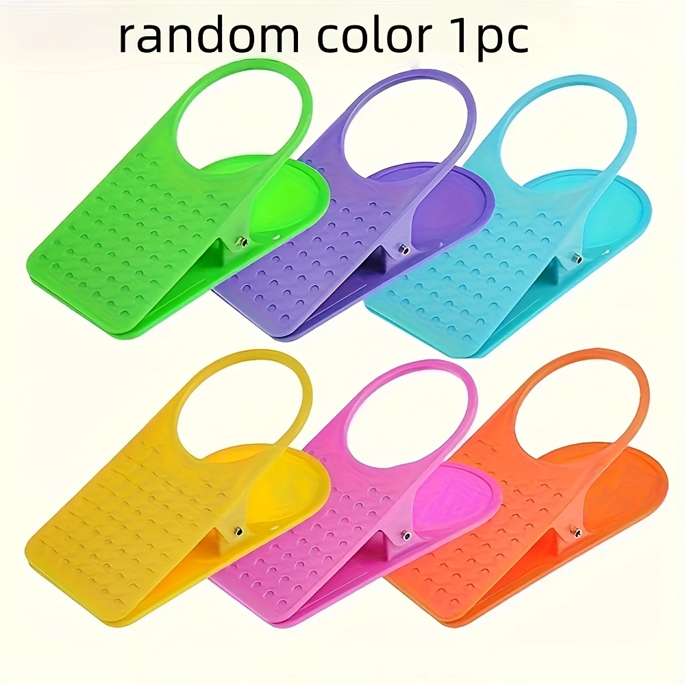 1 pz creativo grande portabicchieri da scrivania portabicchieri in plastica portabicchieri clip-on grande clip, portabicchieri da scrivania per sala conferenze, impedisce le tazze da rimuovere e salva