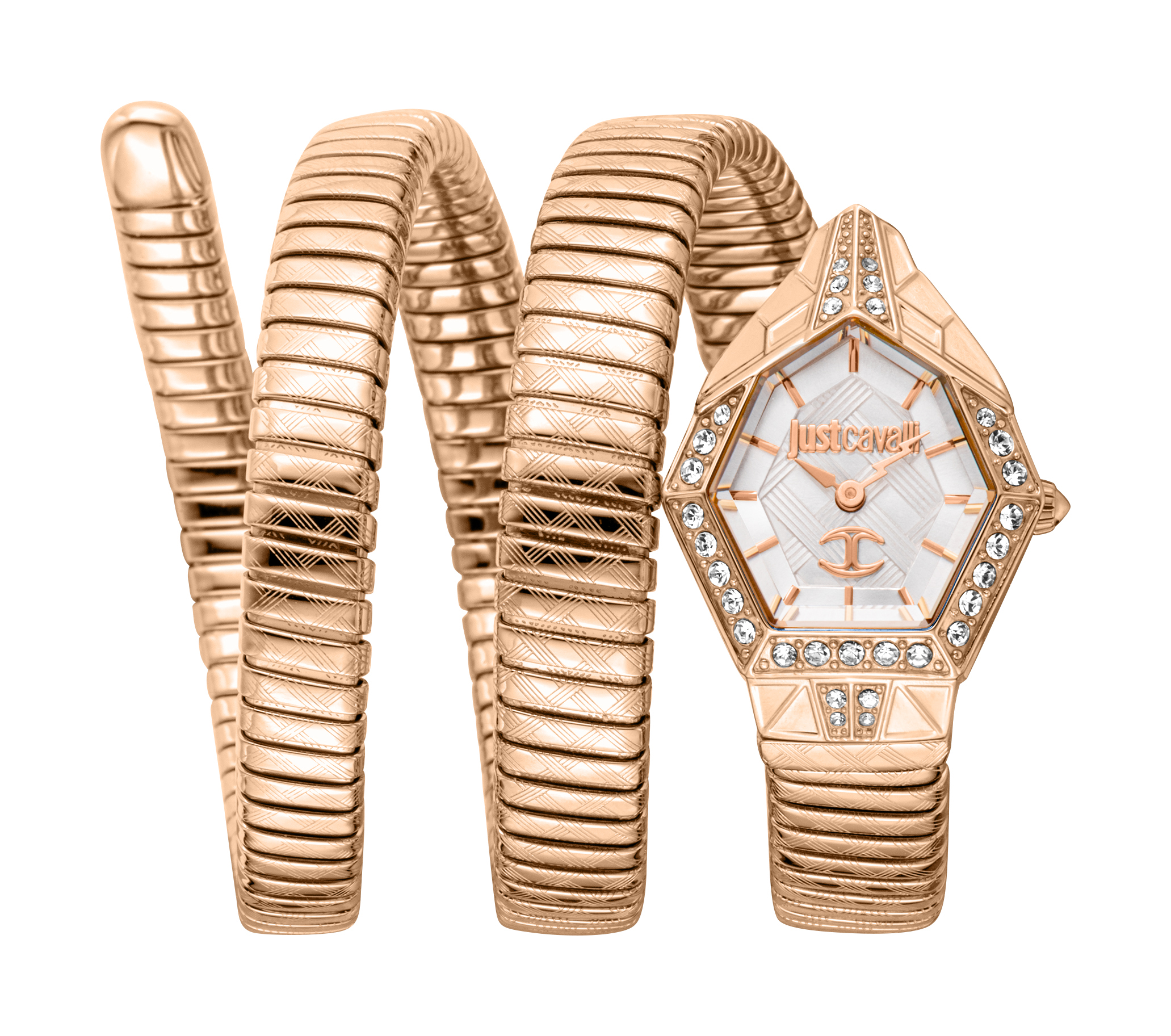 Just Cavalli Womens Snake 316L Stainless Steel Watch - Gold - One Size | Just Cavalli Sale | Discount Designer Brands