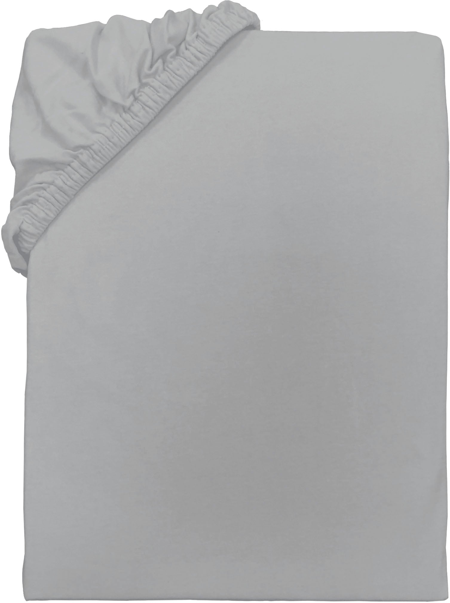 Spannbettlaken TOM TAILOR HOME "Tom Tailor Jersey", hellgrau, B:90cm L:200cm, Jersey, Obermaterial: 100% Baumwolle, Bettlaken, Spannbettlaken, ab Größe 90x200 cm, Laken in hochwertiger Jersey Qualität