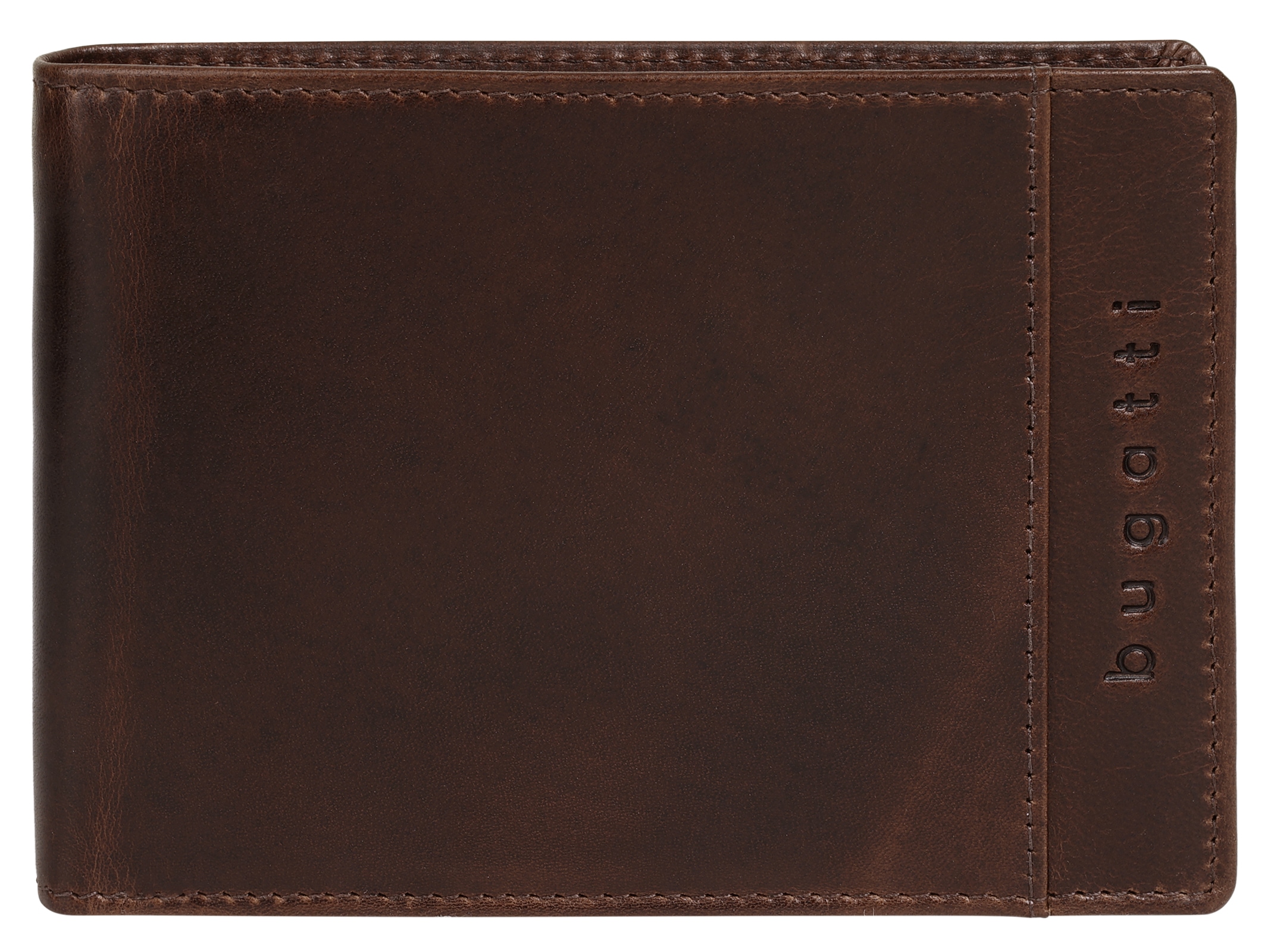 Geldbörse BUGATTI "ROMANO", Damen, braun, Leder, vintage, Kleinlederwaren, echt Leder