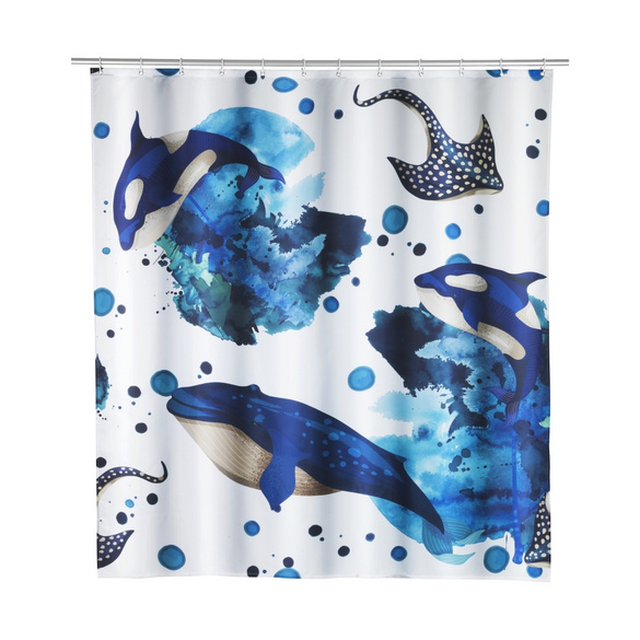 Duschvorhang Aquaris 180 x 200 cm Meeresmotiv WENKO Image