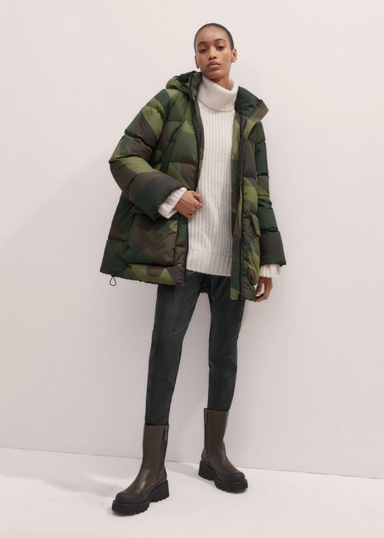 Camo Down Puffer Jacket - Green - ME+EM Jackets