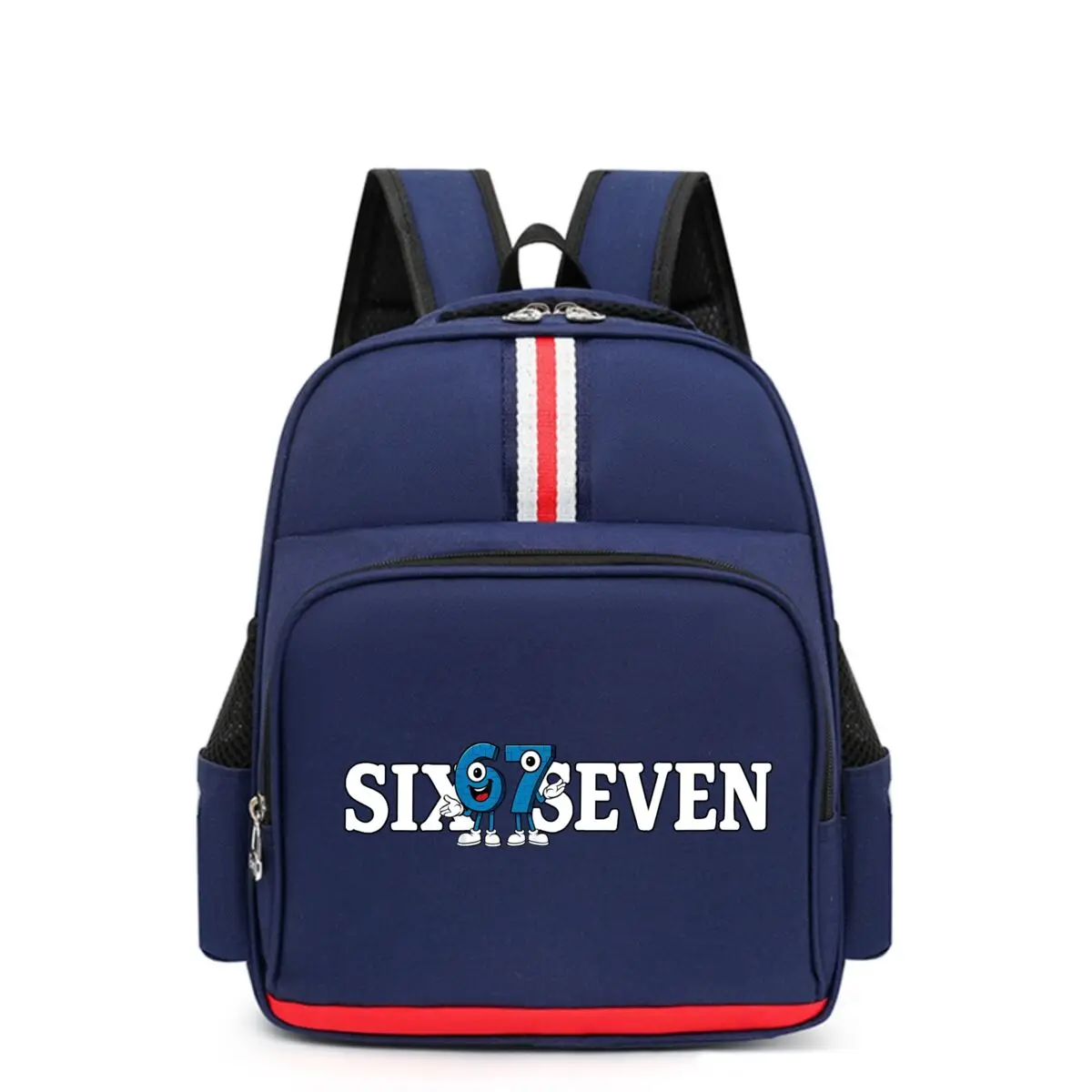 Sacs d'école primaire à motif drôle numéro 6 7, sacs d'école multifonctions pour filles et garçons, sac à dos pour étudiants Brainrot italien Six Seven