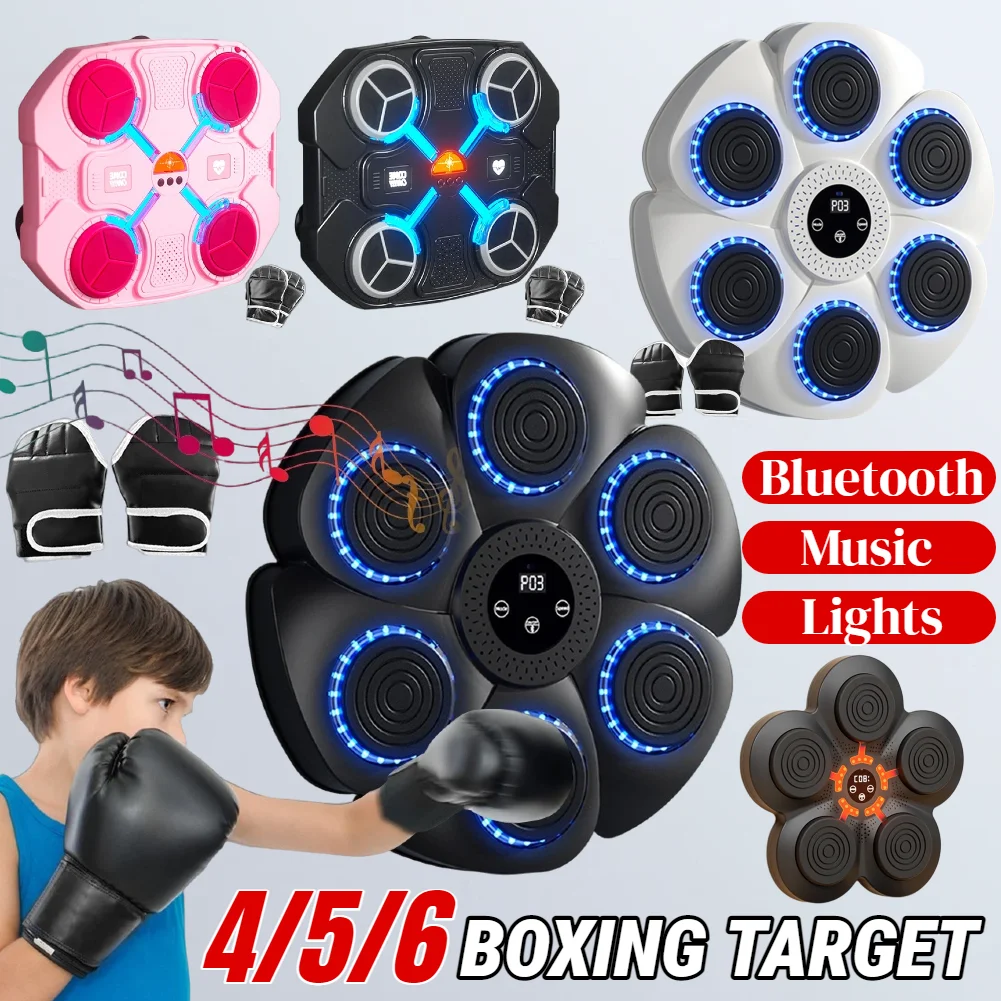 Neue Smart Musik Boxen Maschine Erwachsene/Kinder Workout Fitness Boxen Trainer Stanzen Ausrüstung Hause Übung Boxen Wand Ziel Image