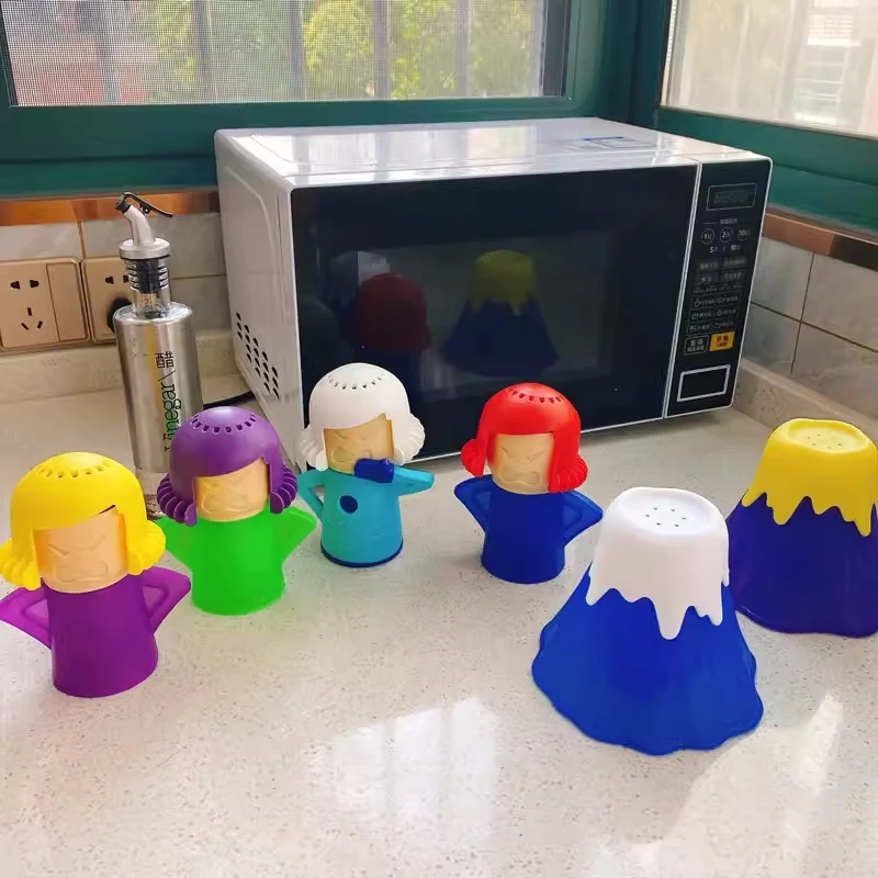 1pc kreative mikrowellen reiniger, geruch und bakterien reinigung, internet-berühmtheit heißer verkauf, wütend und cool mama mikrowellen reiniger Image
