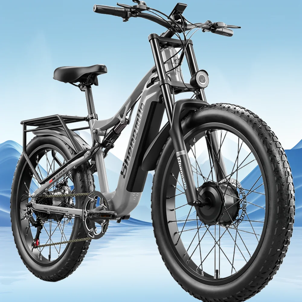 26" Elektro-Motorräder Fat Tire E-Bike für Erwachsene, 2000W Spitzenmotor Ebike 31Mph 50Miles 17,5AH Erwachsene Elektro-Mountainbike Image