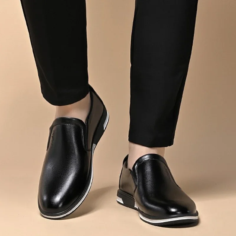 Luxus männer Leder Schuhe Bequeme Halbschuhe Slip auf Männlichen Mokassins Nicht Slip Fahren Schuhe Hohe Qualität Männer Schuhe Plus größe