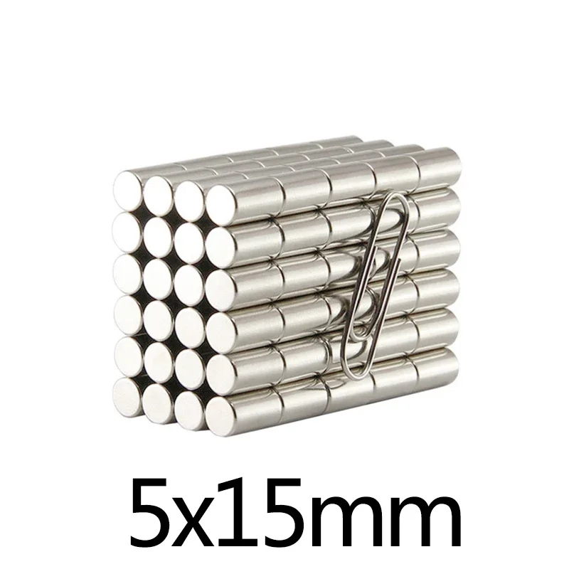5 x 15 mm dicke kleine runde leistungsstarke Magnete 5 x 15 mm für Heimkühlschränke, Büros, DIY, 5 x 15 mm, starke Magnete, 5 x 15 mm