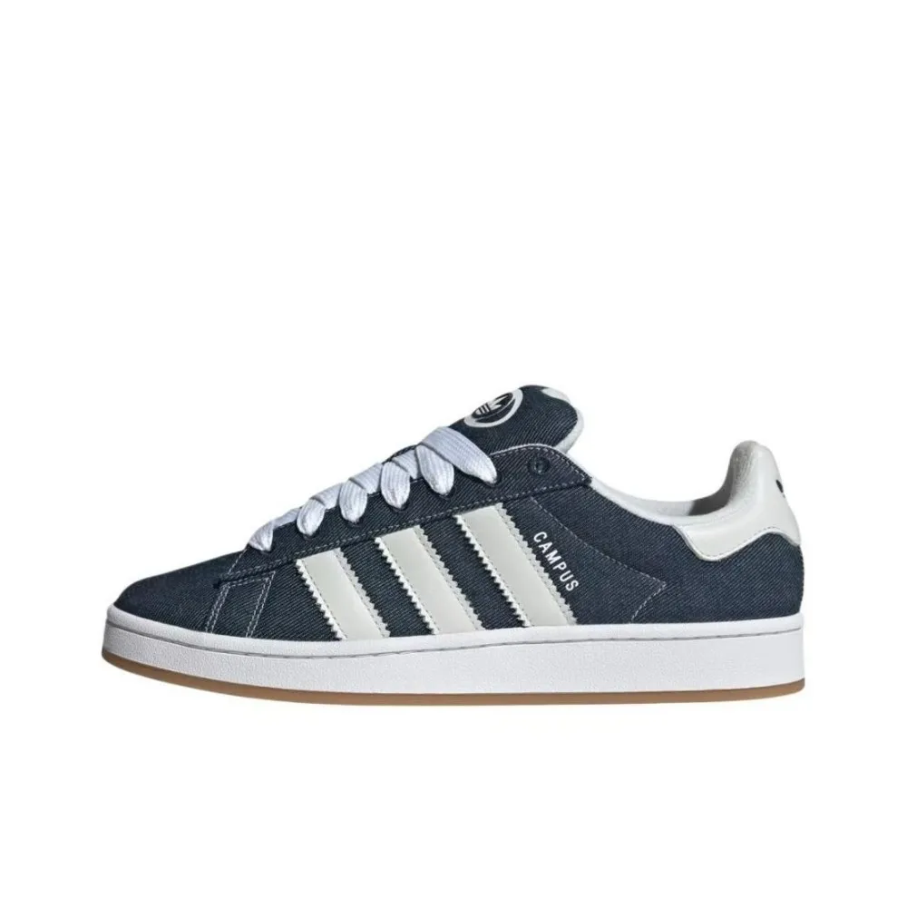 adidas Originals CAMPUS 00s Night Bequeme, dünne Sohle, langlebige Low-Top-Skateschuhe für Herren, Blau und Weiß, JI3163