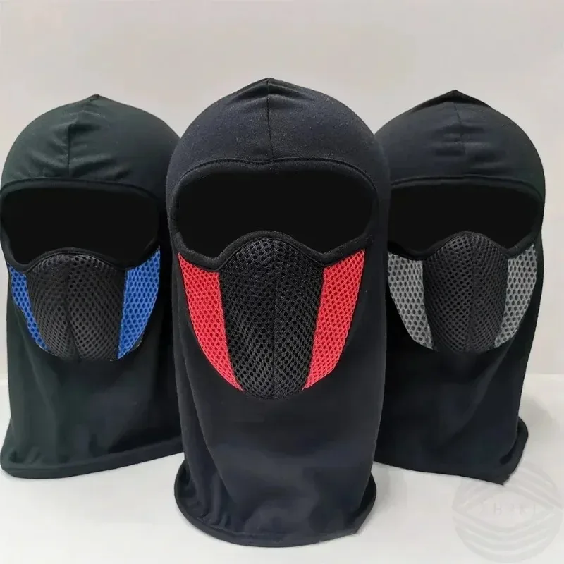 Heißer Verkauf Motorrad eis seide Atmungsaktive Outdoor Sport Männer CS Maske Kopf Abdeckung Hut Volle Gesicht Maske Radfahren Winddicht Kopfbedeckungen Image