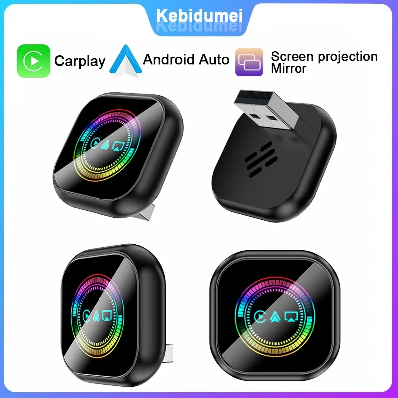 3-in-1 Wireless Carplay Adapter Mirrorlink Carplay Android Auto USB Dongle Plug And Play Wired Carplay zu Wireless Image