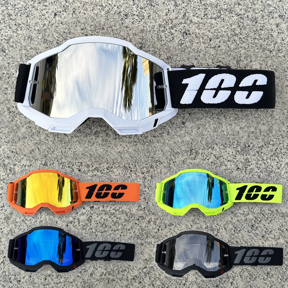 100 Occhiali da motocross Lenti HD Occhiali da moto da uomo Occhiali da equitazione Donna Moto MX Occhiali MTB Accessori per bici da cross